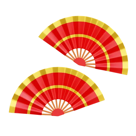 Chinese Fan  3D Icon