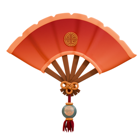 Chinese Fan  3D Icon