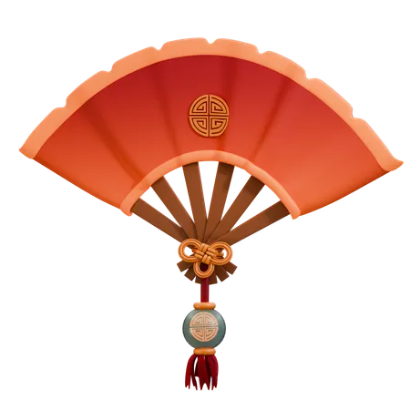 Chinese Fan  3D Icon