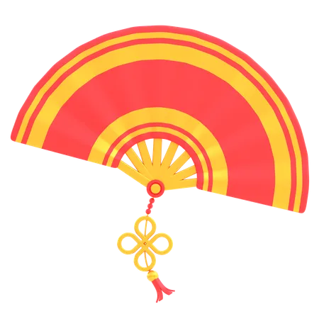 Chinese Fan  3D Icon