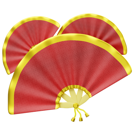 Chinese Fan  3D Icon