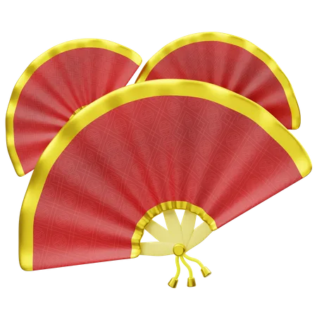 Chinese Fan  3D Icon