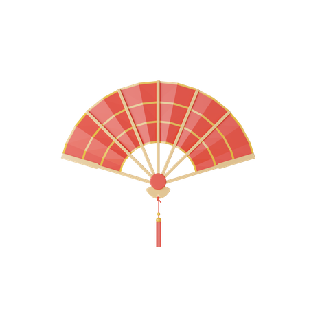 Chinese Fan  3D Icon