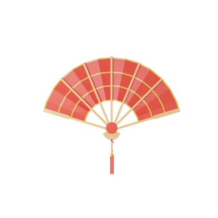 Chinese Fan  3D Icon