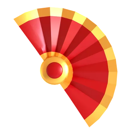 Chinese Fan  3D Icon