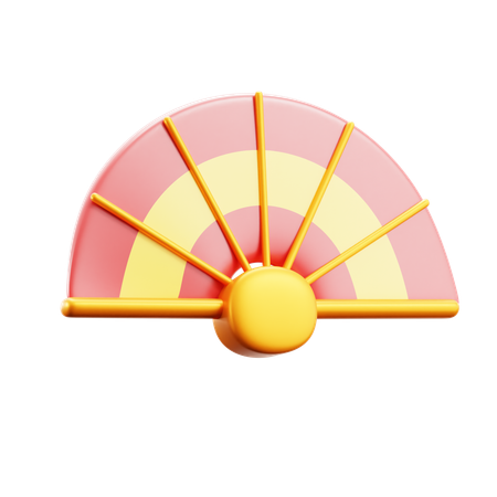 Chinese Fan  3D Icon