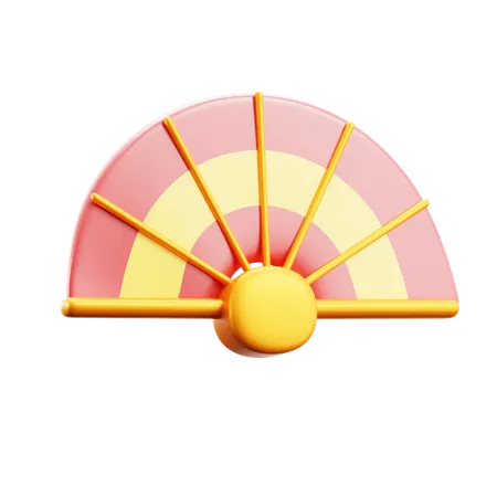 Chinese Fan  3D Icon