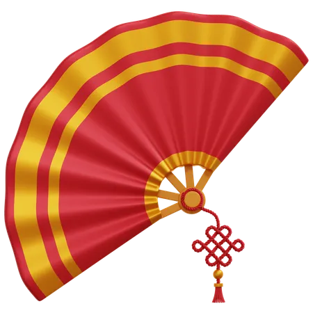 Chinese Fan  3D Icon