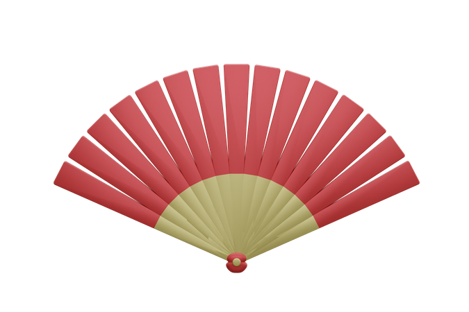 Chinese Fan  3D Icon