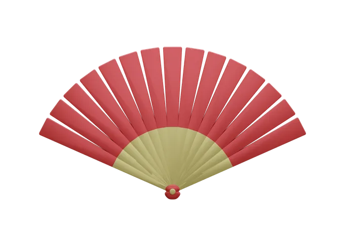 Chinese Fan  3D Icon