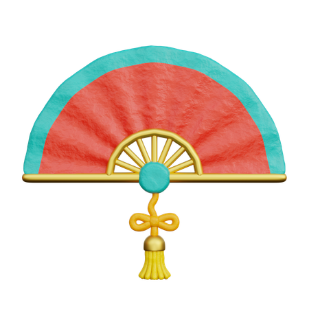 Chinese Fan  3D Icon