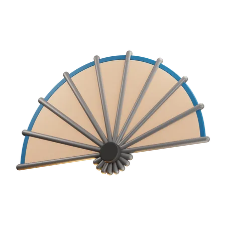 Chinese Fan  3D Icon