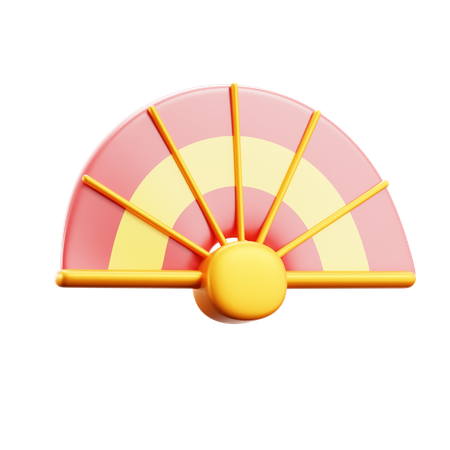 Chinese Fan  3D Icon