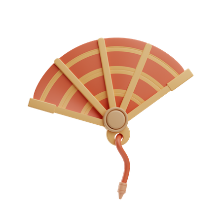 Chinese Fan  3D Icon