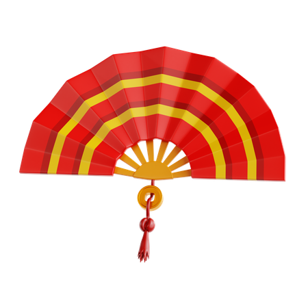 Chinese Fan  3D Icon