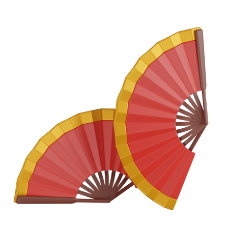 Chinese Fan  3D Icon