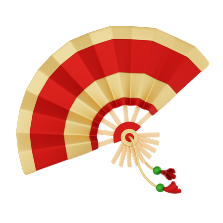 Chinese Fan  3D Icon