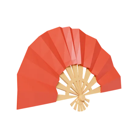 Chinese Fan  3D Icon