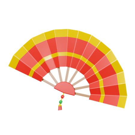 Chinese Fan  3D Icon