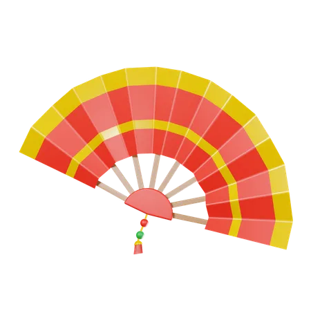 Chinese Fan  3D Icon