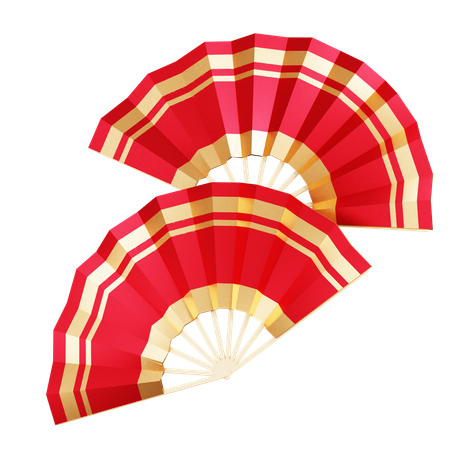 Chinese Fan  3D Icon