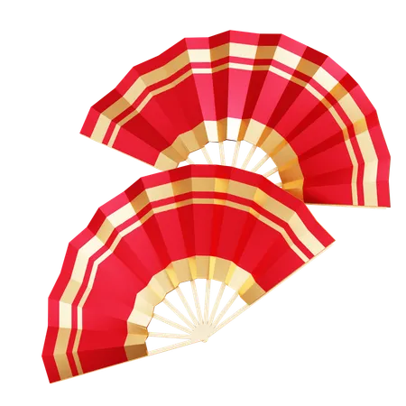 Chinese Fan  3D Icon