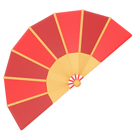 Chinese Fan  3D Icon