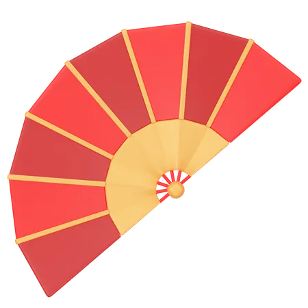 Chinese Fan  3D Icon