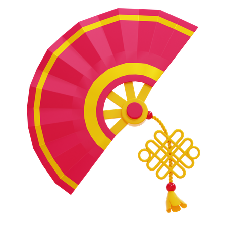 Chinese Fan  3D Icon