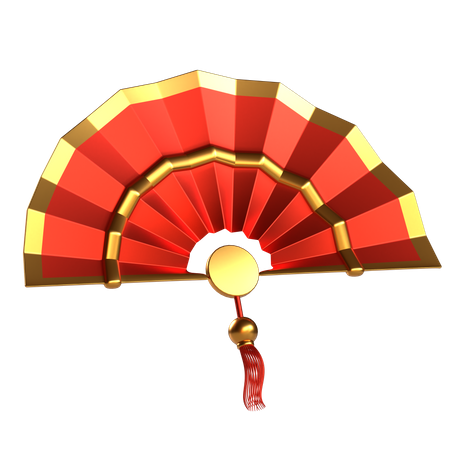 Chinese Fan  3D Icon