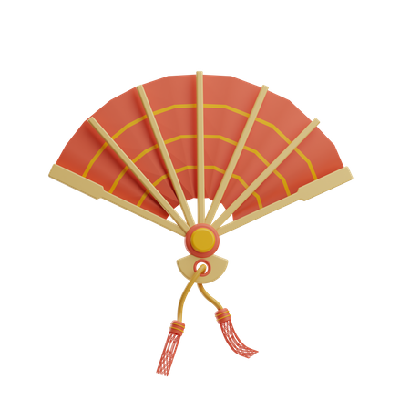 Chinese fan  3D Icon