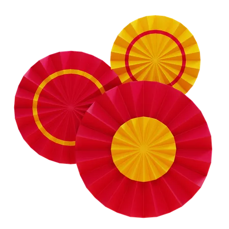 Chinese Fan Ornament  3D Icon