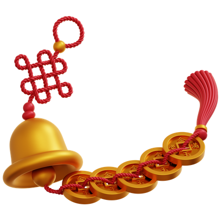 Chinese Feng Shui Bell  3D Icon