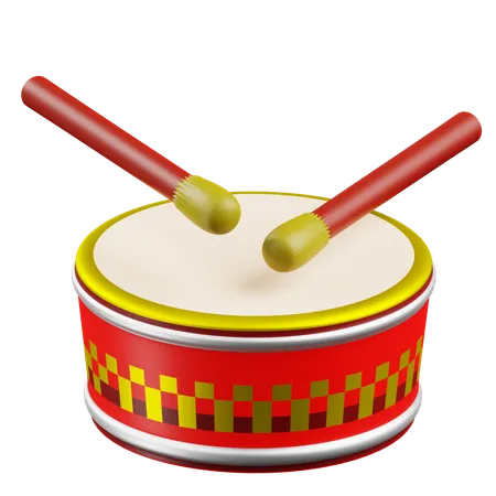 Chinese Festival Drum  3D Icon