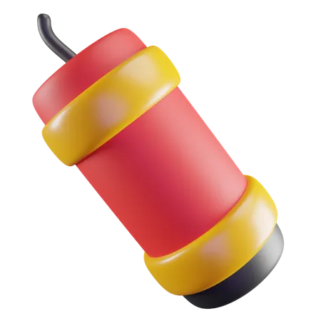 3 D Illustration Of Chinese Firecracker 3D Icon