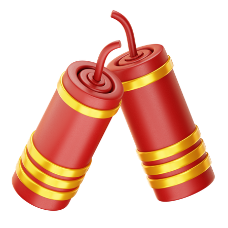 Chinese Firecracker  3D Icon