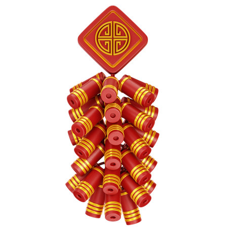 Chinese Firecracker  3D Icon