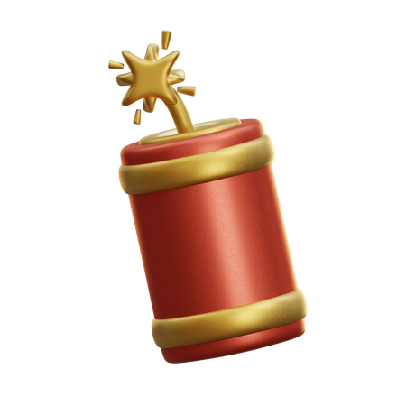 Chinese Firecracker  3D Icon