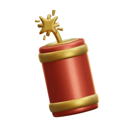 Chinese Firecracker  3D Icon