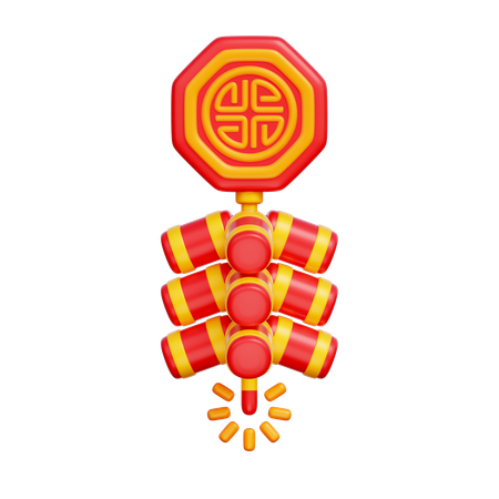 Chinese Firecracker  3D Icon