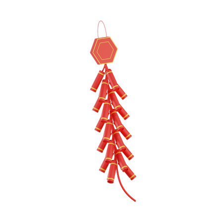 Chinese Firecracker  3D Icon