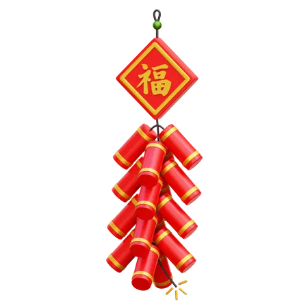 Chinese Firecracker  3D Icon