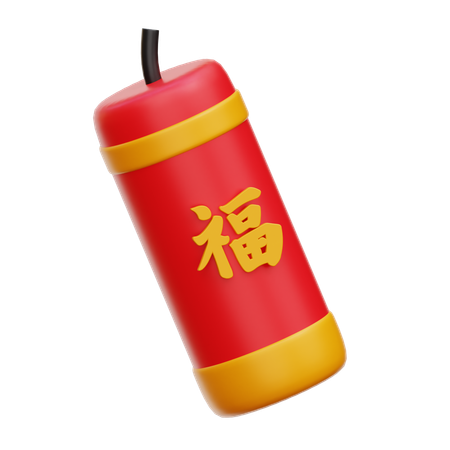 Chinese Firecracker  3D Icon