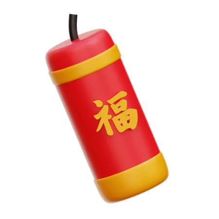 Chinese Firecracker  3D Icon