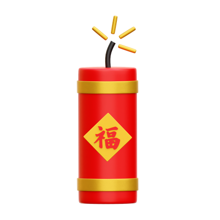 Chinese Firecracker  3D Icon