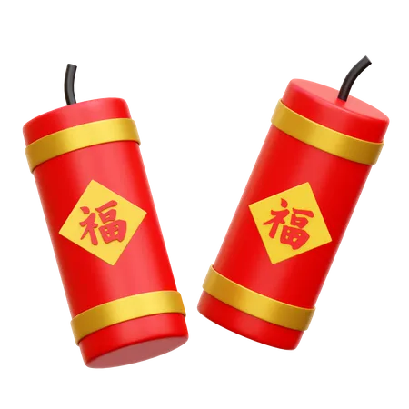 Chinese Firecracker  3D Icon