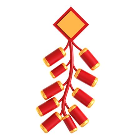 Chinese Firecracker  3D Icon