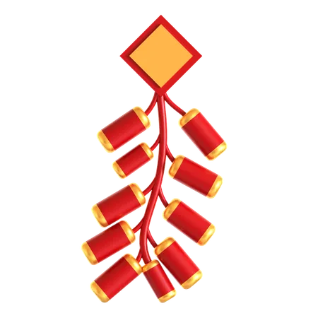 Chinese Firecracker  3D Icon