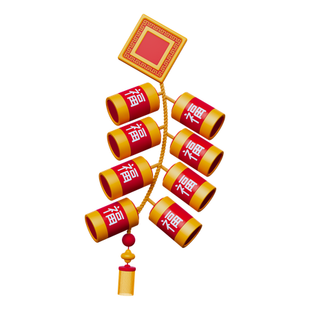 Chinese Firecracker  3D Icon