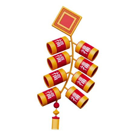 Chinese Firecracker  3D Icon